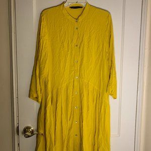 Zara Canary Yellow Tunic Dress